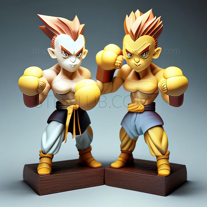 3D model The Champ Twins Satoshi and Hikari Any Need to Worry in (STL)